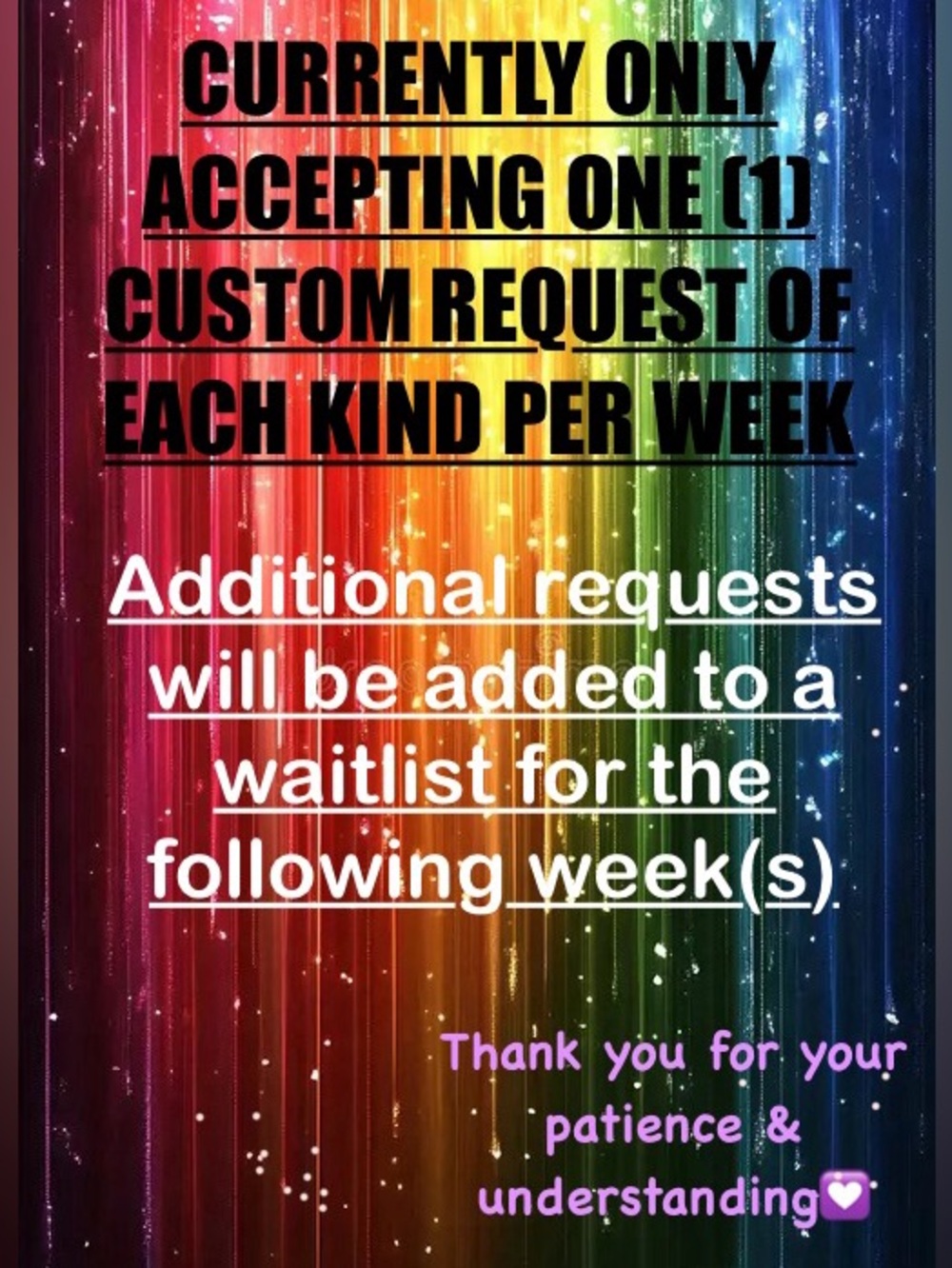 ‼️CUSTOM REQUEST LIMIT FLYER/WAITLIST‼️